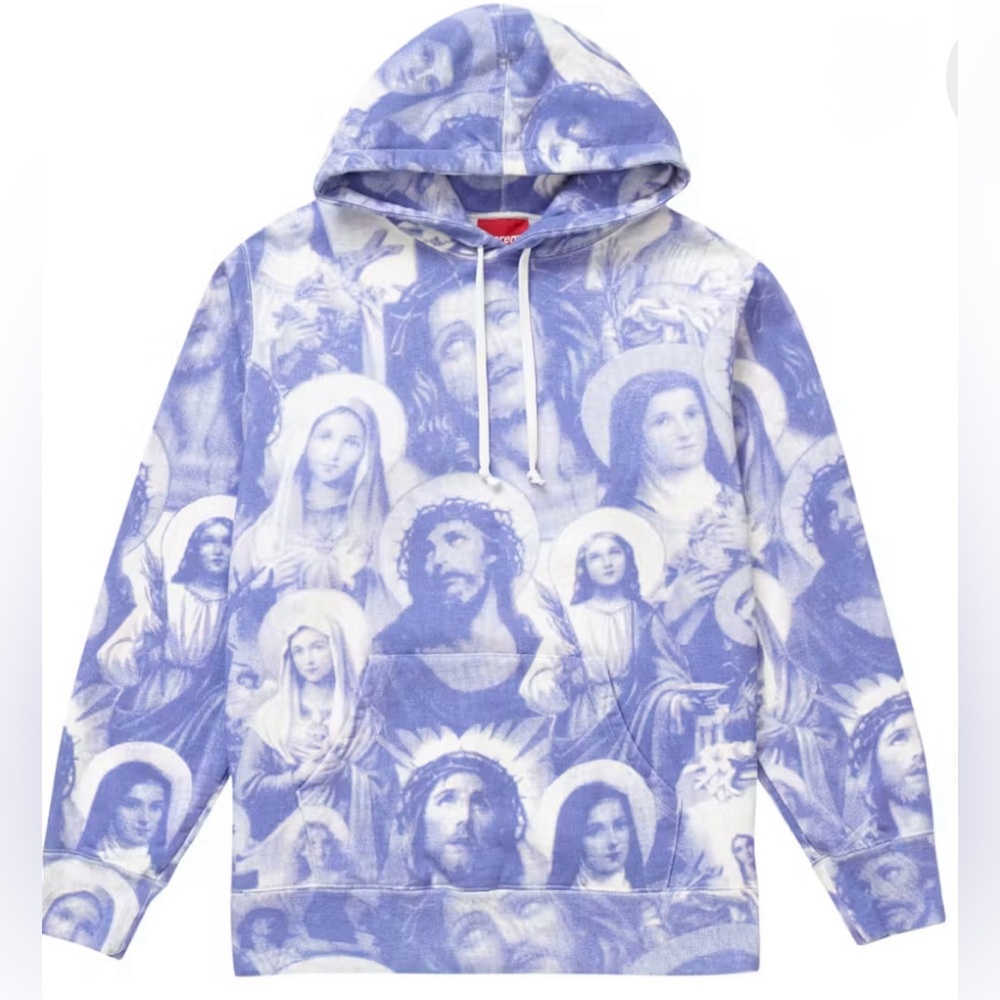 Supreme Jesus and Mary Hooded Sweatshirt